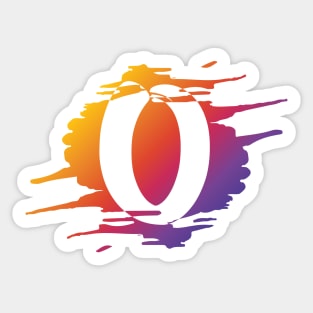 O Negative Space T-Shirt Sticker